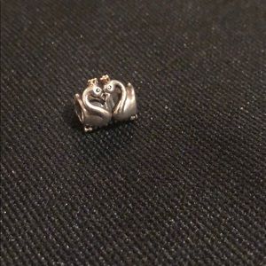Pandora swan embrace charm